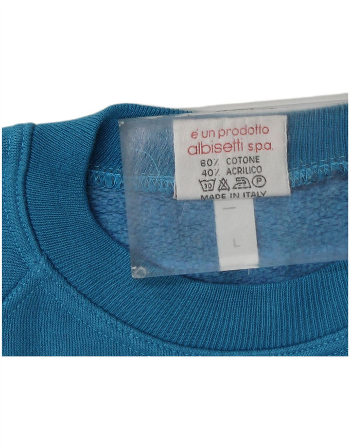 Parmalat Mens Graphic Sweatshirt Jumper Large Blue Cotton