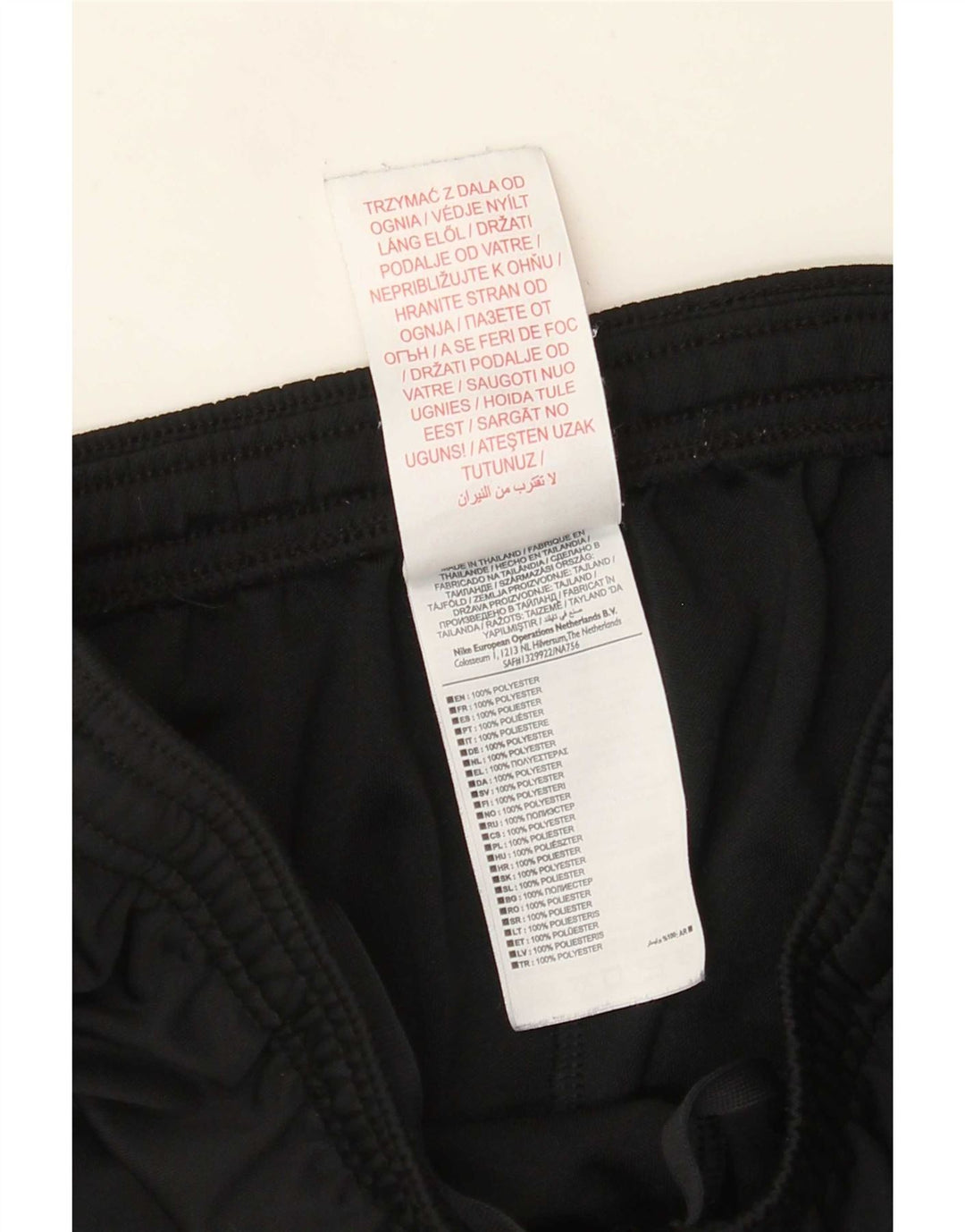 Nike Boys Dri Fit Tracksuit Trousers 12-13 Years Large Black Polyester