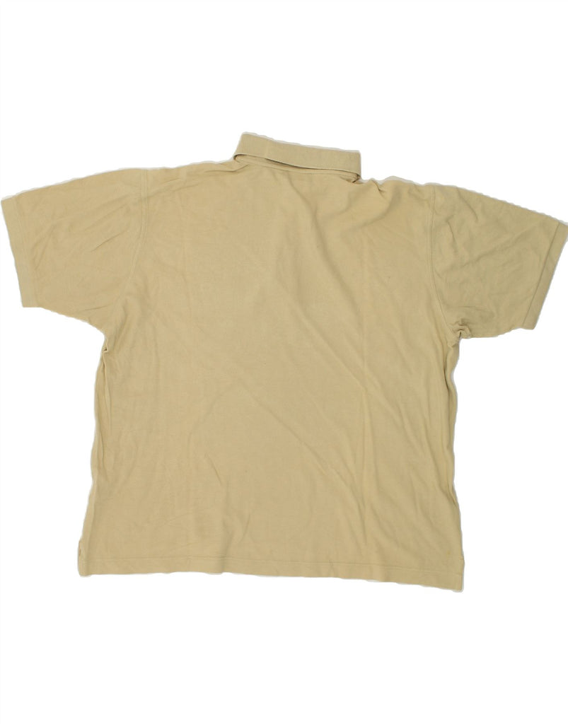 AMERIGO VESPUCCI Mens Polo Shirt XL Beige Cotton | Vintage Amerigo Vespucci | Thrift | Second-Hand Amerigo Vespucci | Used Clothing | Messina Hembry 