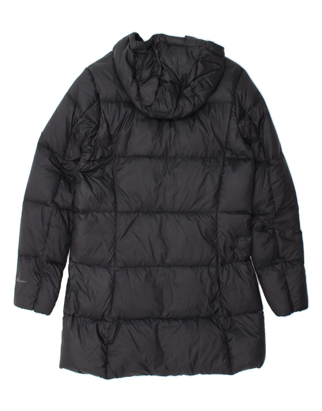 EDDIE BAUER Womens Hooded Padded Coat UK 10 Small Black Polyester Vintage Eddie Bauer and Second-Hand Eddie Bauer from Messina Hembry 