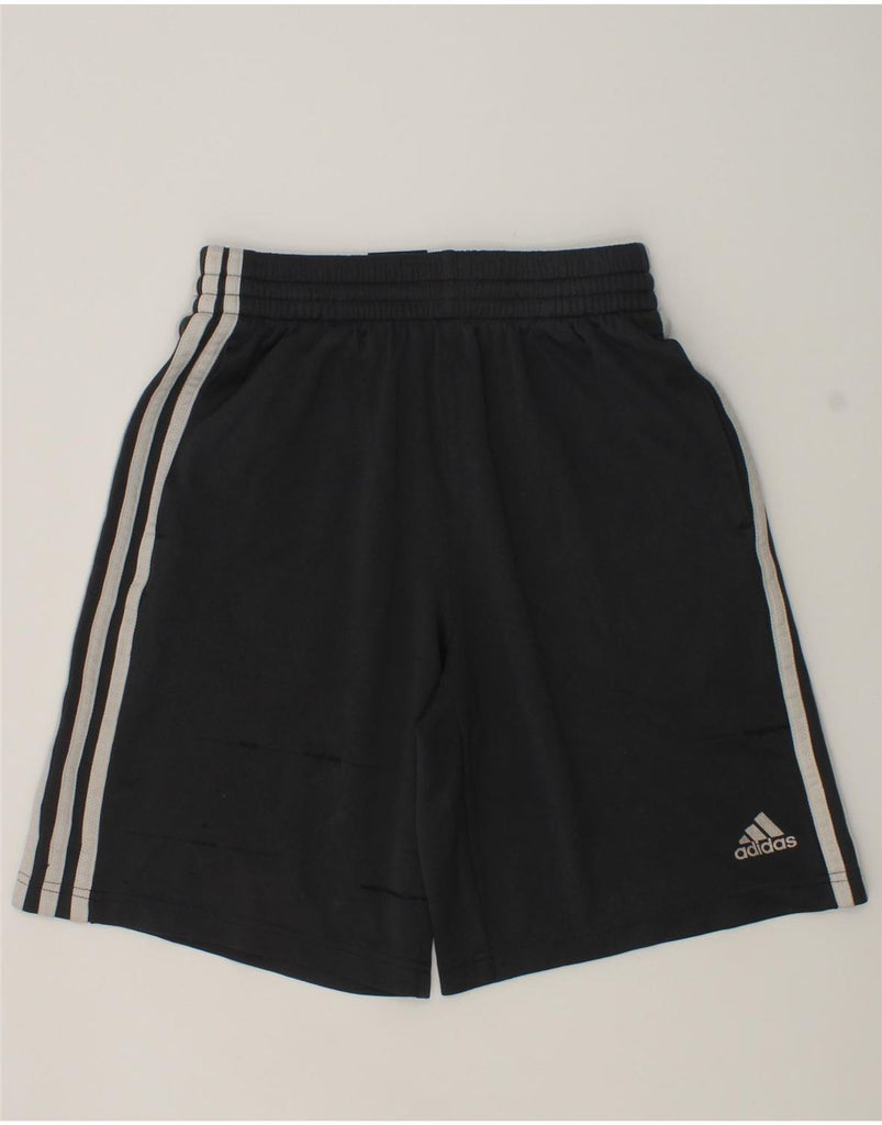 ADIDAS Boys Sport Shorts 10-11 Years Black Polyester | Vintage Adidas | Thrift | Second-Hand Adidas | Used Clothing | Messina Hembry 