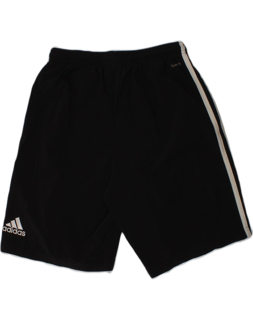 ADIDAS Boys Graphic Sport Shorts 13-14 Years Black | Vintage Adidas | Thrift | Second-Hand Adidas | Used Clothing | Messina Hembry 