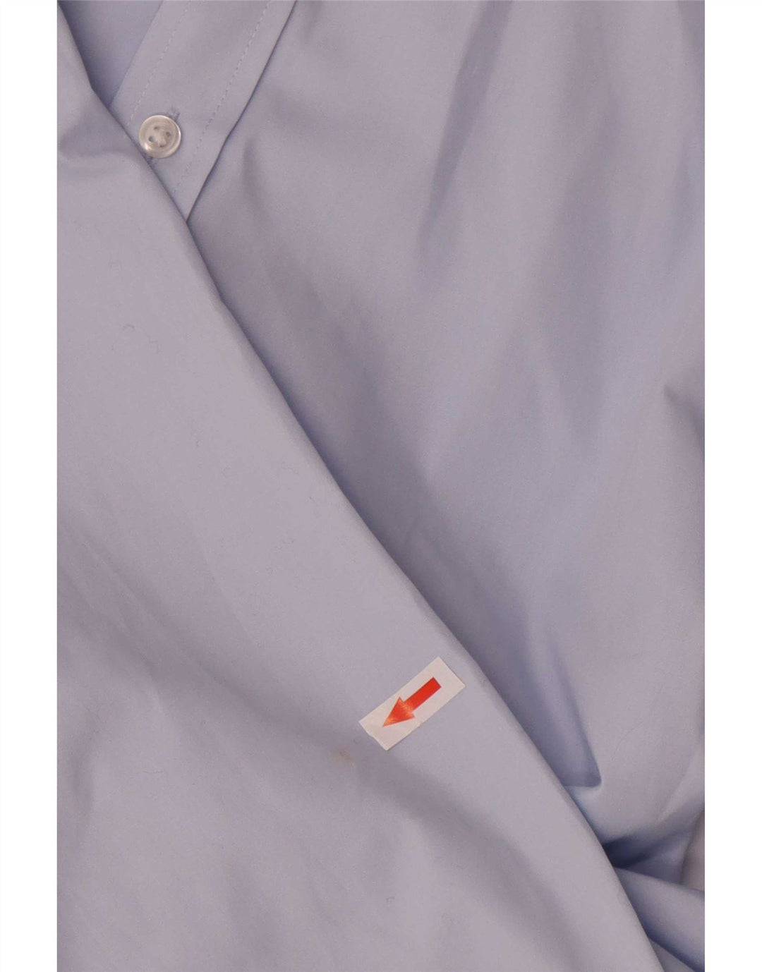 Marks & Spencer Mens Slim Shirt UK 39/40 15 1/2 Medium Blue Polyester