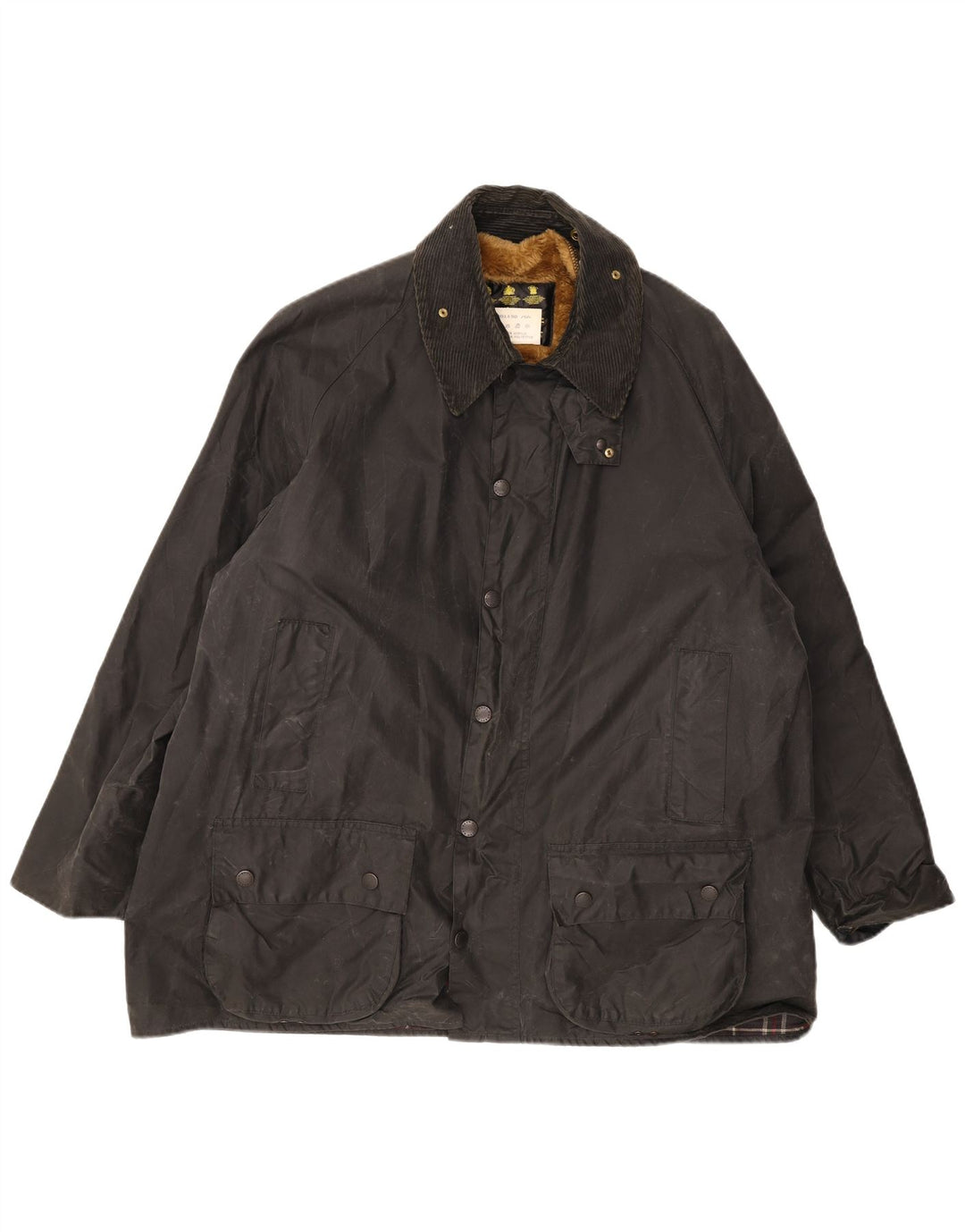 Barbour Mens Waxed Cotton Jacket EU 50 Medium Black