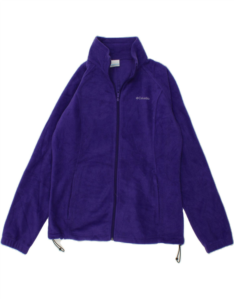 COLUMBIA Womens Fleece Jacket UK 16 Large Purple Polyester Vintage Columbia and Second-Hand Columbia from Messina Hembry 