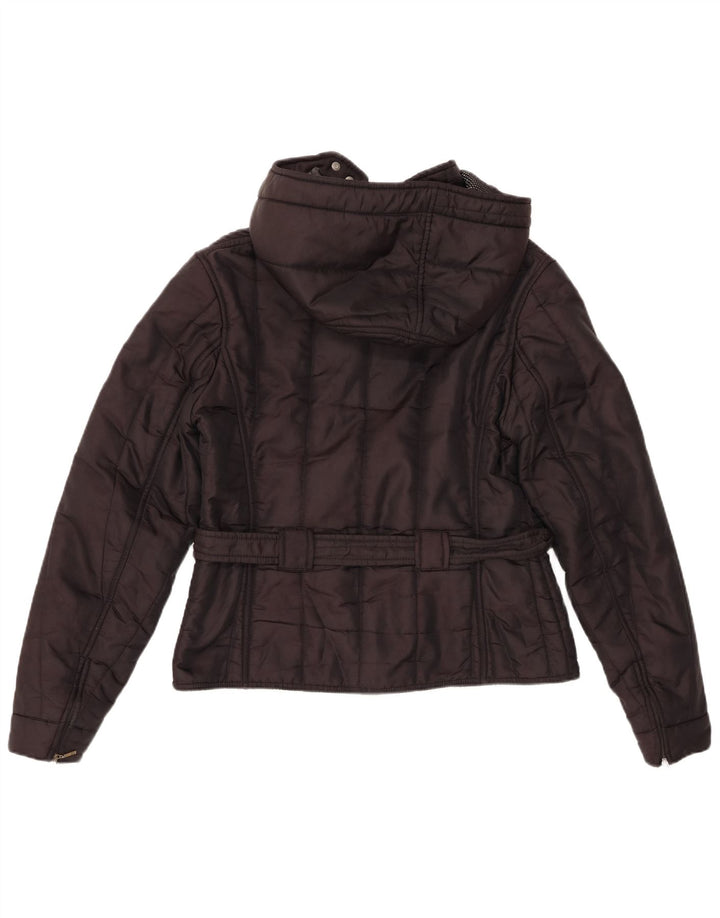 Refrigiwear Womens Hooded Windbreaker Jacket UK 16 Large Black Polyamide