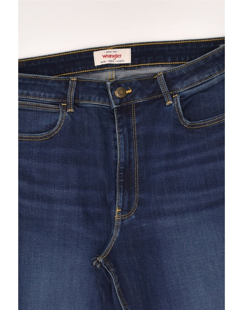 WRANGLER Womens Straight Jeans W34 L27 Blue | Vintage Wrangler | Thrift | Second-Hand Wrangler | Used Clothing | Messina Hembry 