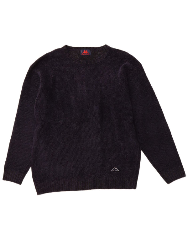 KAPPA Mens Crew Neck Jumper Sweater Large Navy Blue Acrylic