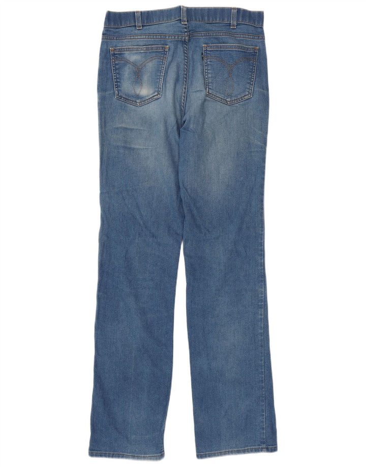 Levi's Mens Straight Jeans W34 L34 Blue Cotton