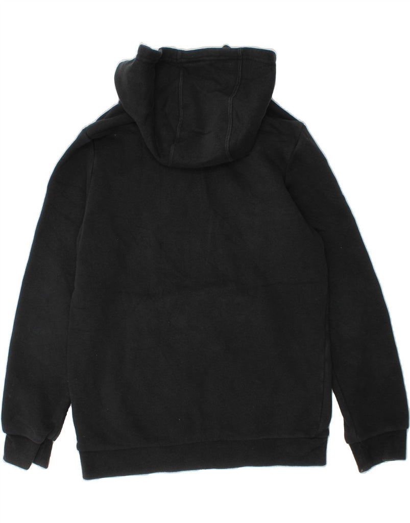 ADIDAS Boys Graphic Hoodie Jumper 9-10 Years Black Cotton Vintage Adidas and Second-Hand Adidas from Messina Hembry 