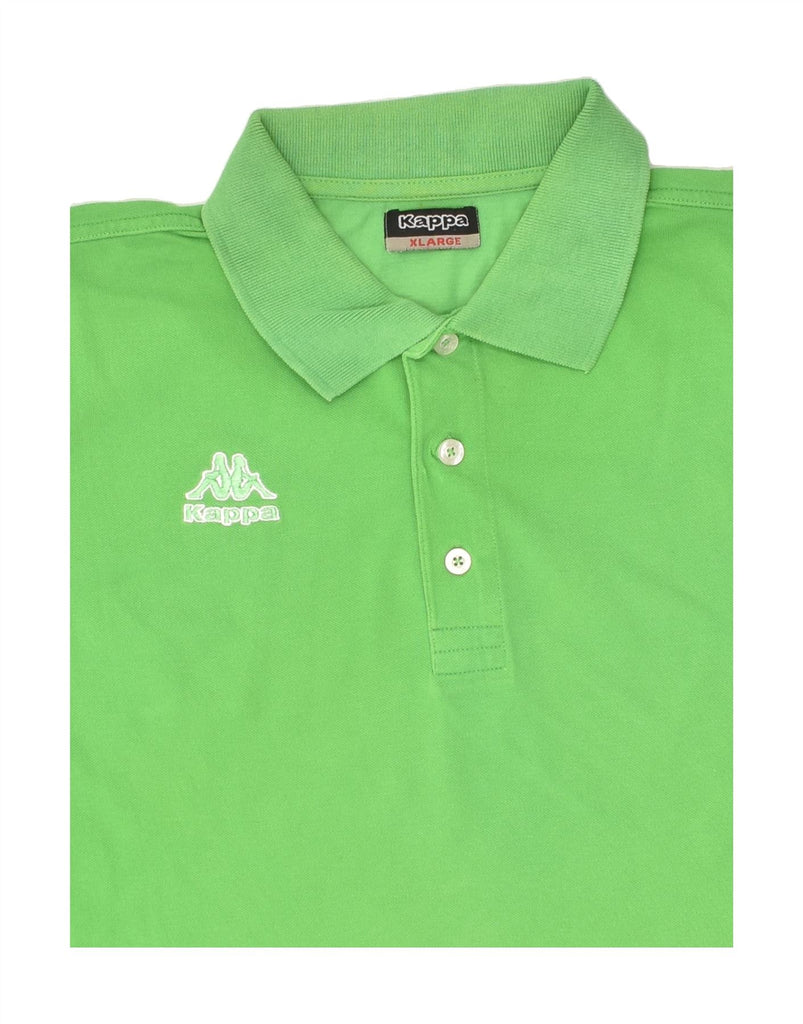 KAPPA Mens Polo Shirt XL Green Cotton | Vintage Kappa | Thrift | Second-Hand Kappa | Used Clothing | Messina Hembry 