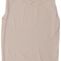 Cos Womens Oversized Vest Top UK 6 XS White Cotton