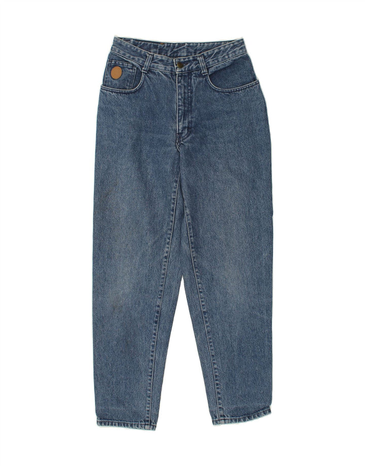 TRUSSARDI Womens Tapered Jeans W28 L30  Blue Cotton Vintage Trussardi and Second-Hand Trussardi from Messina Hembry 