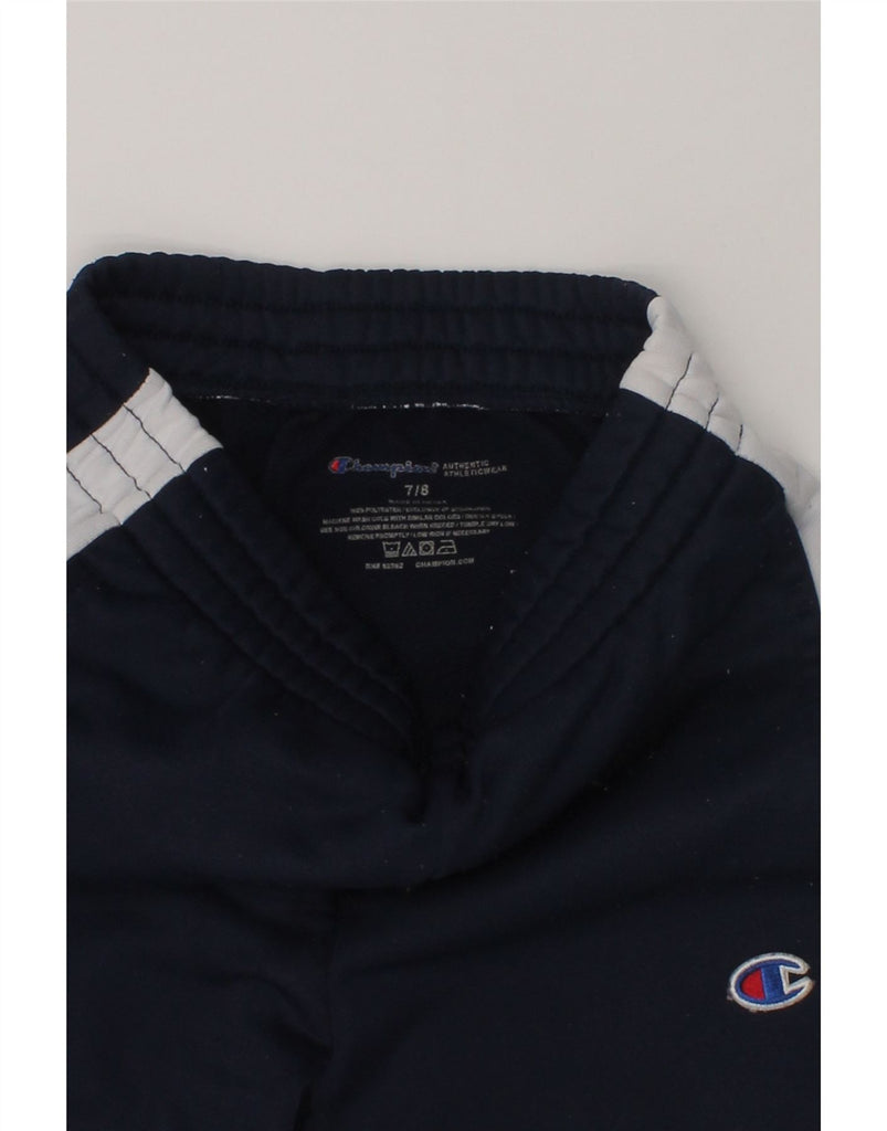 CHAMPION Boys Sport Shorts 7-8 Years Navy Blue Polyester | Vintage Champion | Thrift | Second-Hand Champion | Used Clothing | Messina Hembry 