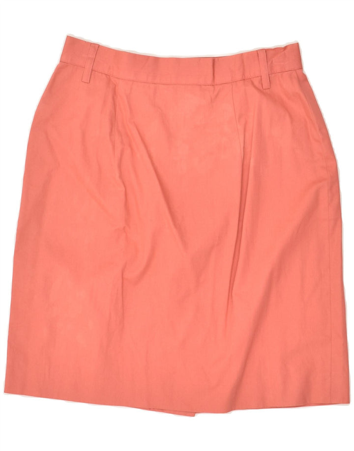 SEVENTY Womens Straight Skirt IT 44 Medium W28 Pink Cotton | Vintage Seventy | Thrift | Second-Hand Seventy | Used Clothing | Messina Hembry 