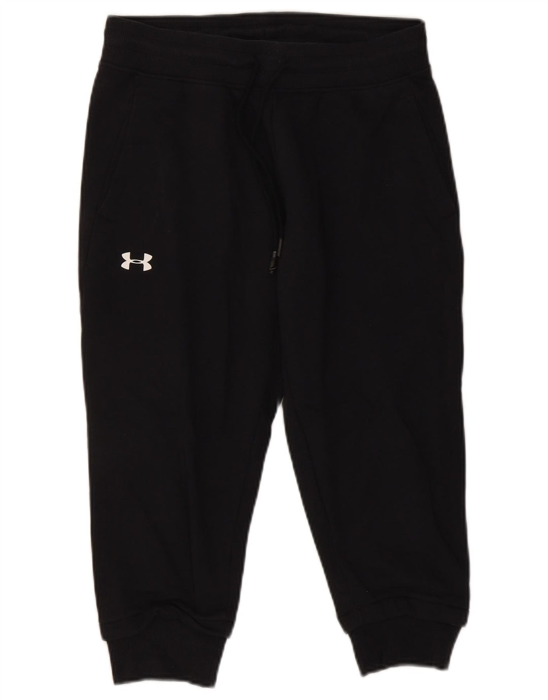 Under Armour Mens Capri Tracksuit Trousers Joggers Small Black Cotton