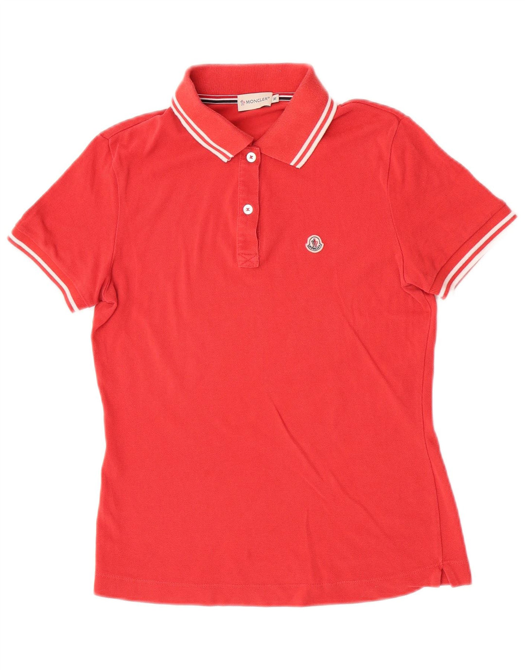 Moncler Womens Polo Shirt Medium Red
