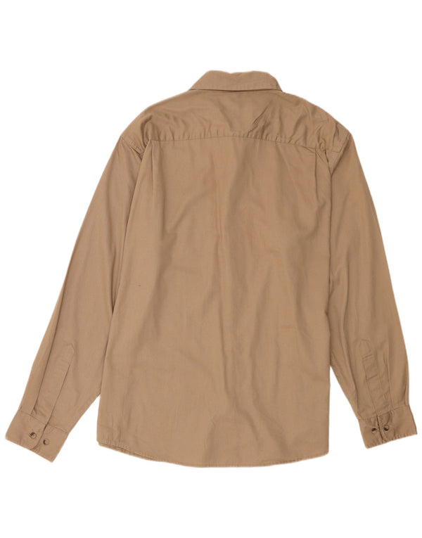 Wrangler Mens Shirt XL Beige Cotton