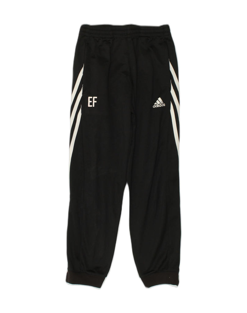 ADIDAS Boys Tracksuit Trousers Joggers 9-10 Years Medium Black Polyester | Vintage Adidas | Thrift | Second-Hand Adidas | Used Clothing | Messina Hembry 