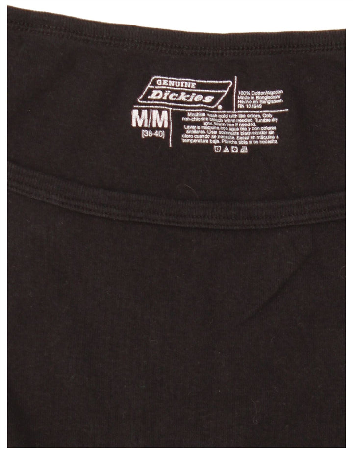 Dickies Womens Slim Vest Top UK 12 Medium Black Cotton