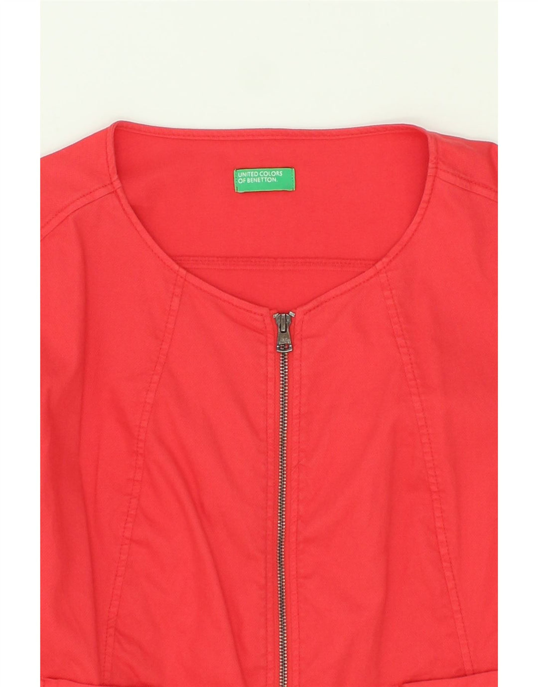 BENETTON Womens Tracksuit Top Jacket UK 14 Medium  Pink Cotton Vintage Benetton and Second-Hand Benetton from Messina Hembry 