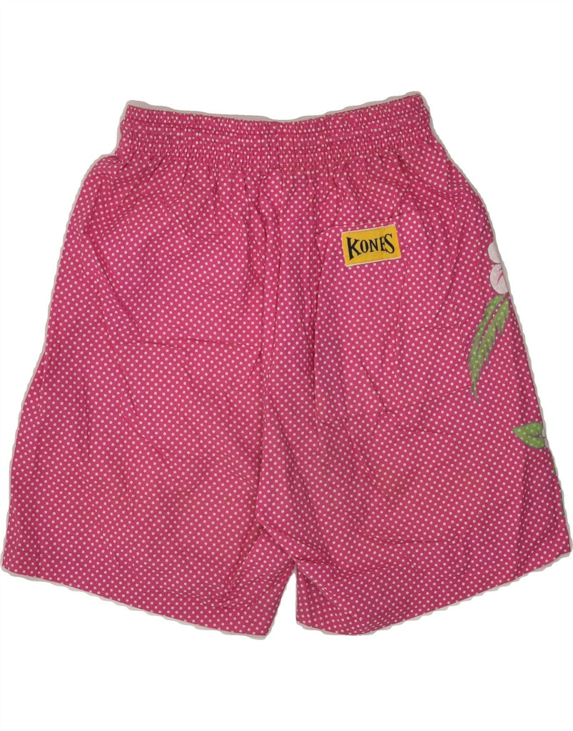 VINTAGE Mens Graphic Swimming Shorts Small Pink Polka Dot Cotton | Vintage Vintage | Thrift | Second-Hand Vintage | Used Clothing | Messina Hembry 