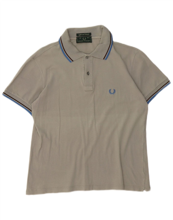 FRED PERRY Mens Polo Shirt Medium Grey