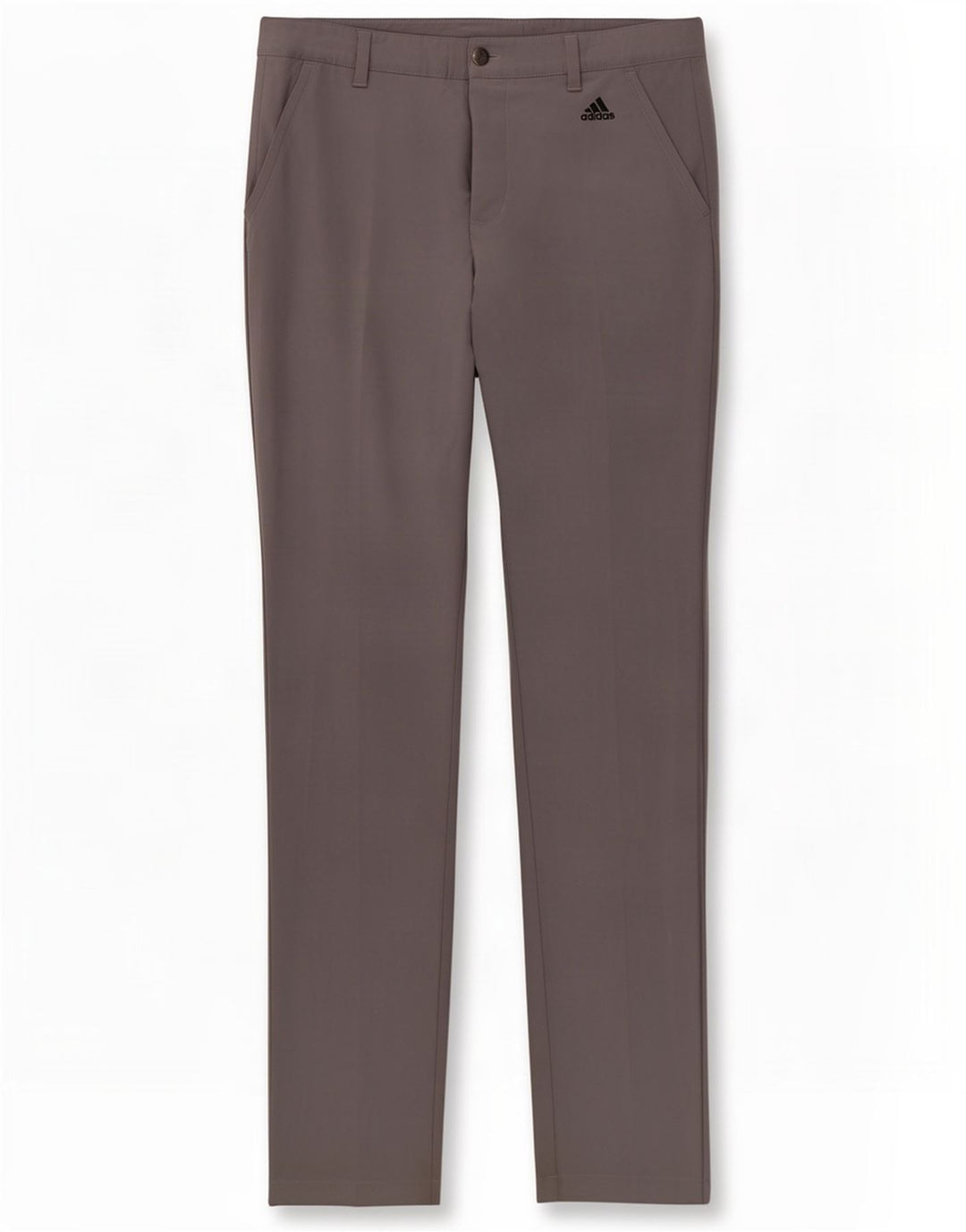 Adidas Mens Slim Chino Trousers W32 L34 Grey Polyester