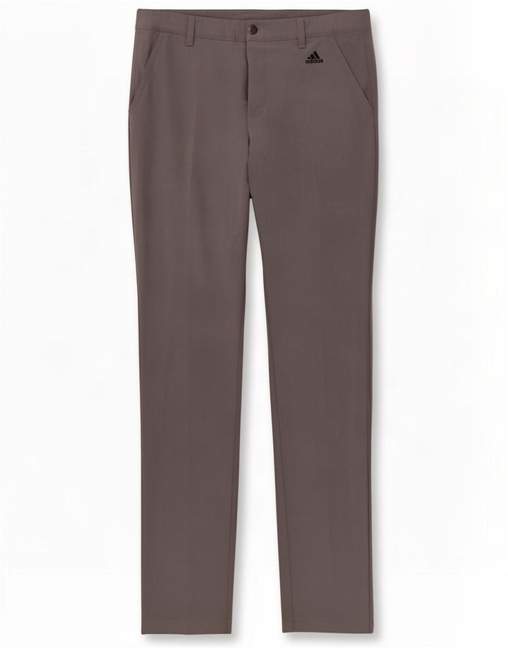 Adidas Mens Slim Chino Trousers W32 L34 Grey Polyester