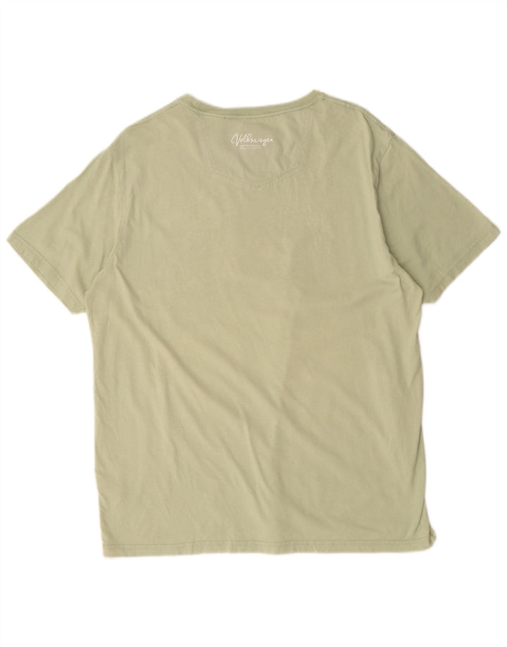 Fat Face Mens Graphic T-Shirt Top Large Green Cotton