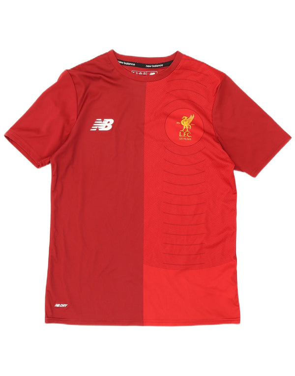 New Balance Boys Liverpool Graphic T-Shirt Top 10-11 Years Red Colourblock