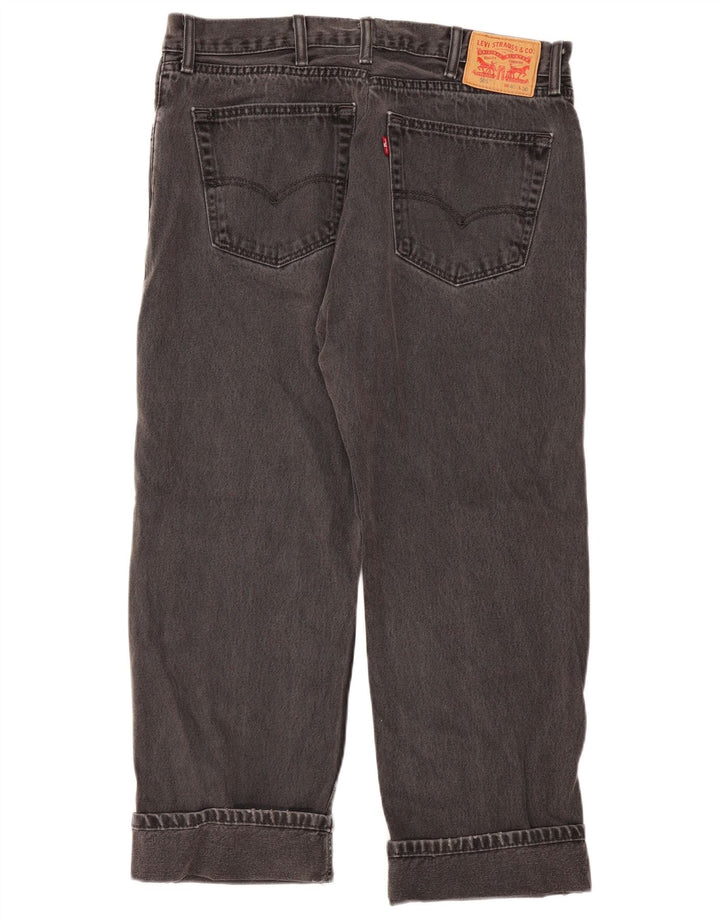 Levi's Womens 505 Straight Jeans W40 L26 Grey Cotton