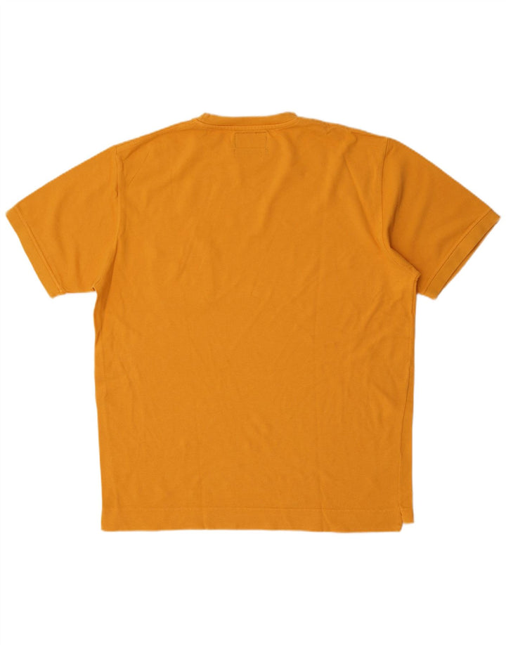 Henri Lloyd Mens T-Shirt Top Medium Yellow Cotton