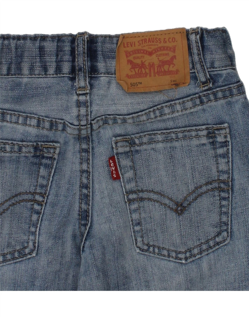 LEVI'S Boys 505 Regular Straight Jeans 4-5 Years W20 L17  Blue Cotton | Vintage Levi's | Thrift | Second-Hand Levi's | Used Clothing | Messina Hembry 
