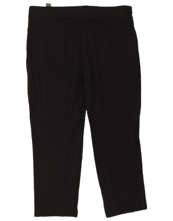 Marks & Spencer Mens Tracksuit Trousers UK 22 3XL Black Cotton