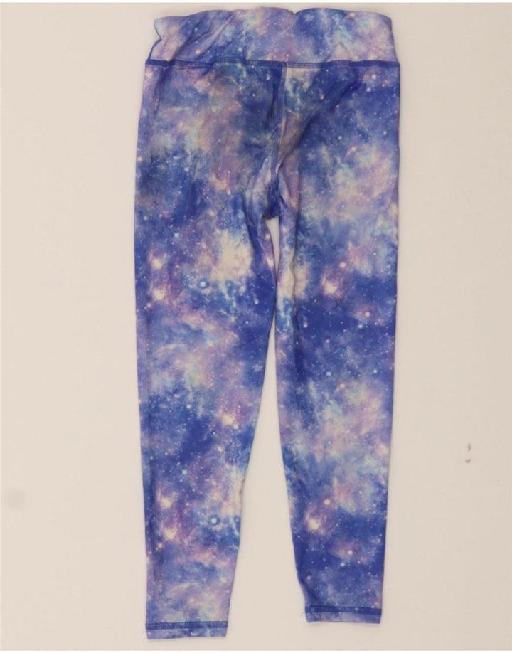 EDDIE BAUER Girls Leggings 7-8 Years Small Blue Spotted Polyester Vintage Eddie Bauer and Second-Hand Eddie Bauer from Messina Hembry 