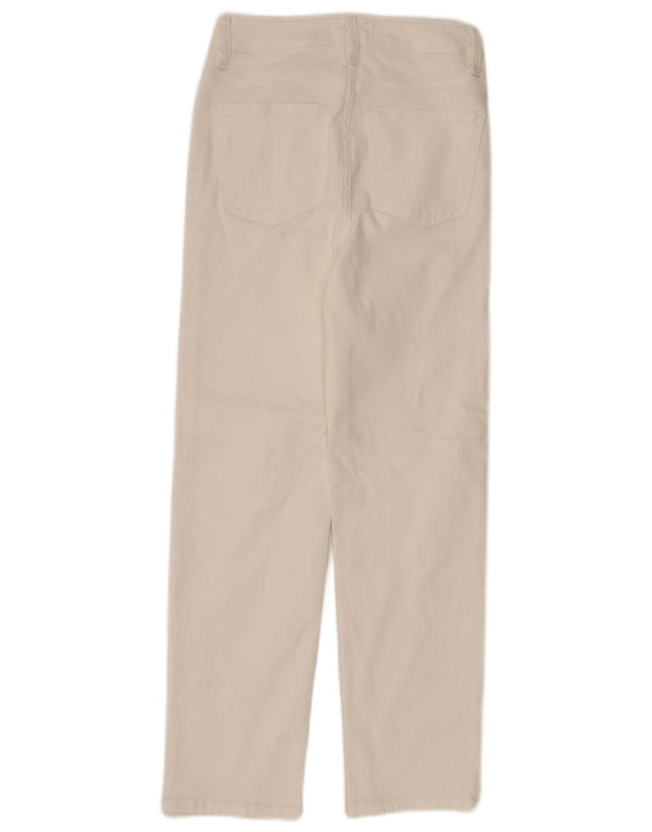 Marks & Spencer Womens Straight Jeans UK 8 Small W26 L26 White Cotton