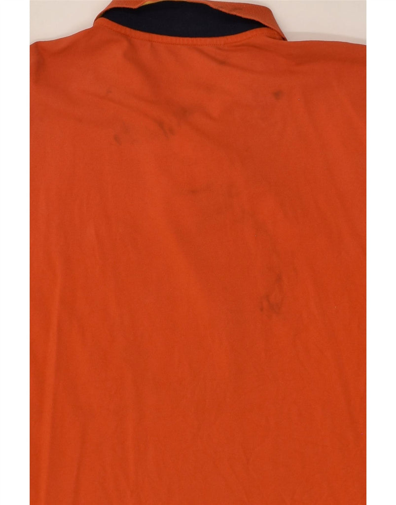 K-WAY Mens Polo Shirt 2XL Orange Cotton | Vintage K-Way | Thrift | Second-Hand K-Way | Used Clothing | Messina Hembry 