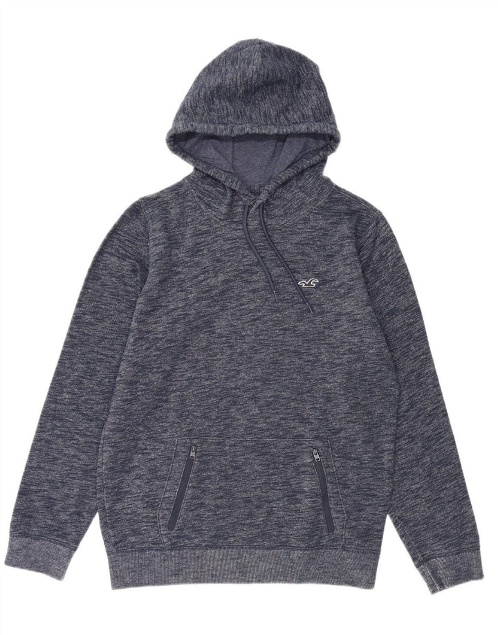 HOLLISTER Mens Hoodie Jumper Medium Navy Blue