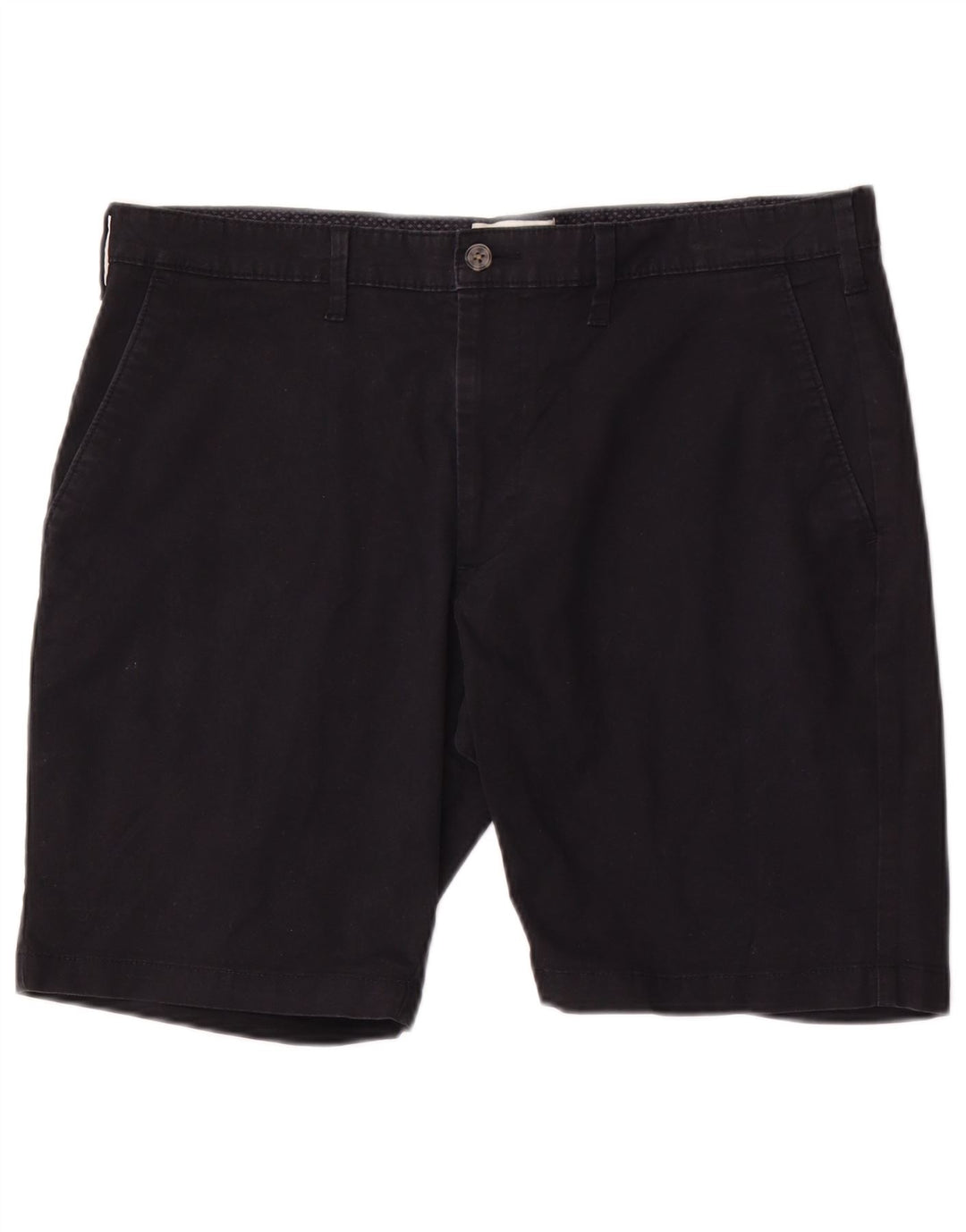 Marks & Spencer Mens Chino Shorts W36 Large Navy Blue Cotton