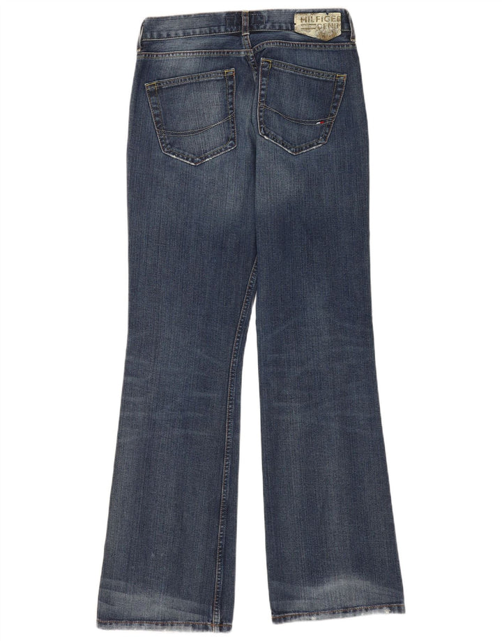 Tommy Hilfiger Womens Hipster Flared Jeans W30 L34 Blue Cotton