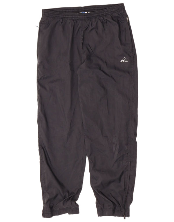 Adidas Womens Tracksuit Trousers Joggers UK 14 Large Black Polyester