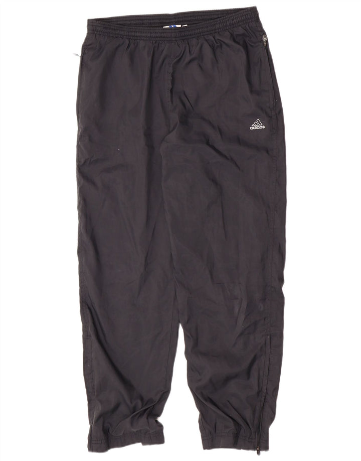 Adidas Womens Tracksuit Trousers Joggers UK 14 Large Black Polyester