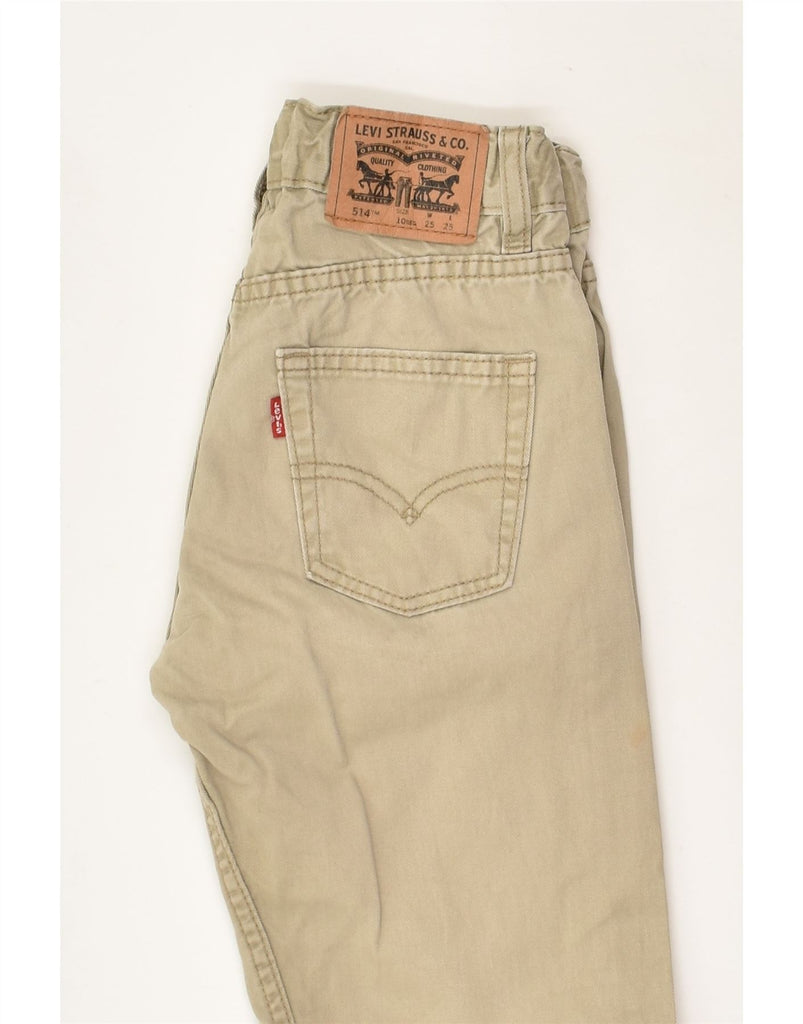 LEVI'S Boys 514 Straight Jeans 9-10 Years W25 L25  Beige Cotton | Vintage Levi's | Thrift | Second-Hand Levi's | Used Clothing | Messina Hembry 