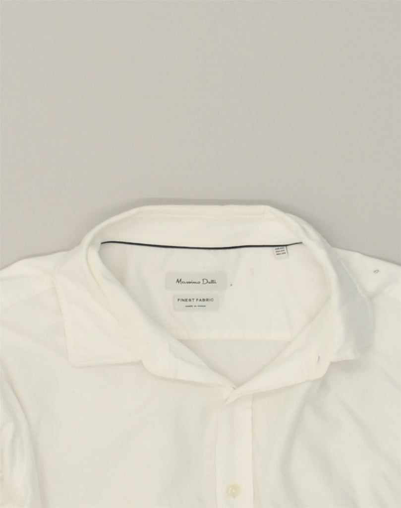 MASSIMO DUTTI Mens Shirt 2XL White Cotton | Vintage Massimo Dutti | Thrift | Second-Hand Massimo Dutti | Used Clothing | Messina Hembry 