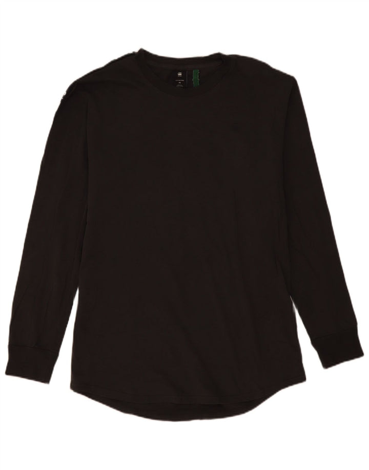G-Star Mens Graphic Top Long Sleeve Medium Grey Colourblock