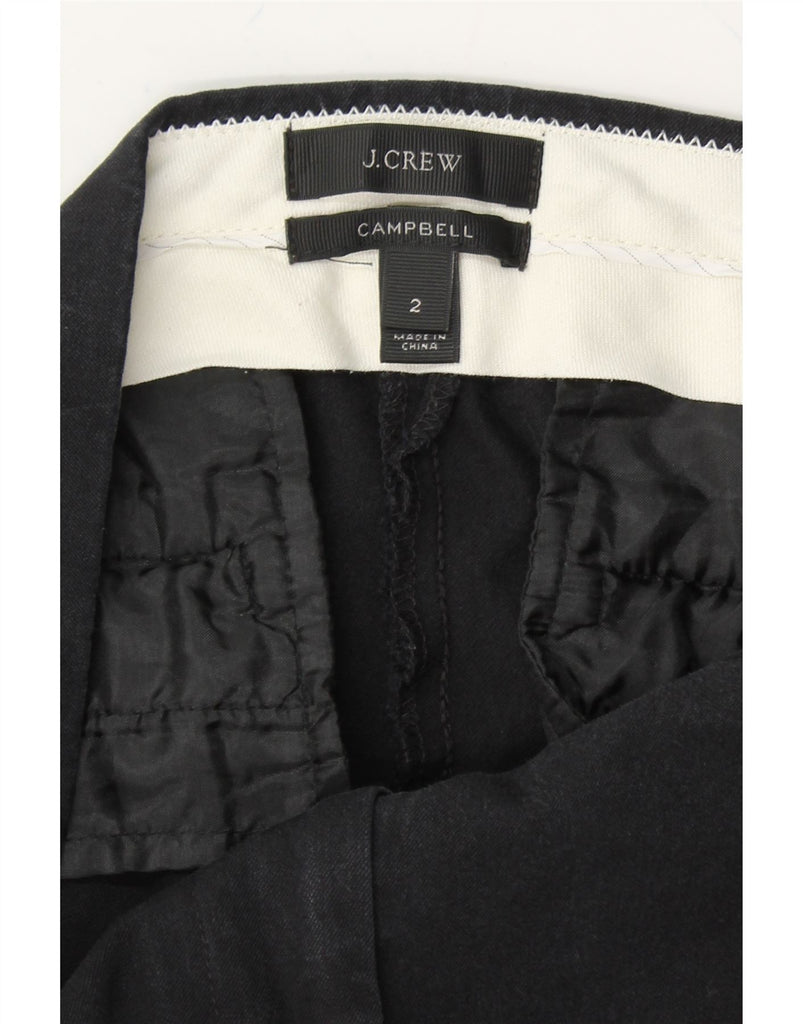 J. CREW Womens Campbell Cropped Trousers US 2 XS W32 L24 Navy Blue Vintage J. Crew and Second-Hand J. Crew from Messina Hembry 