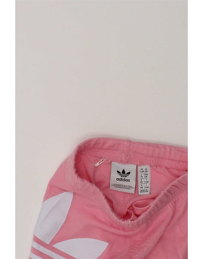 ADIDAS Baby Girls Graphic Sport Shorts 3-6 Months Pink Vintage Adidas and Second-Hand Adidas from Messina Hembry 