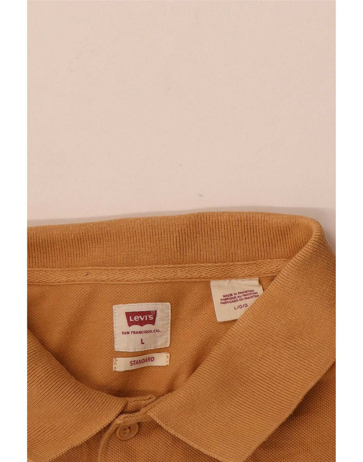 Levi's Mens Standard Fit Polo Shirt Large Beige