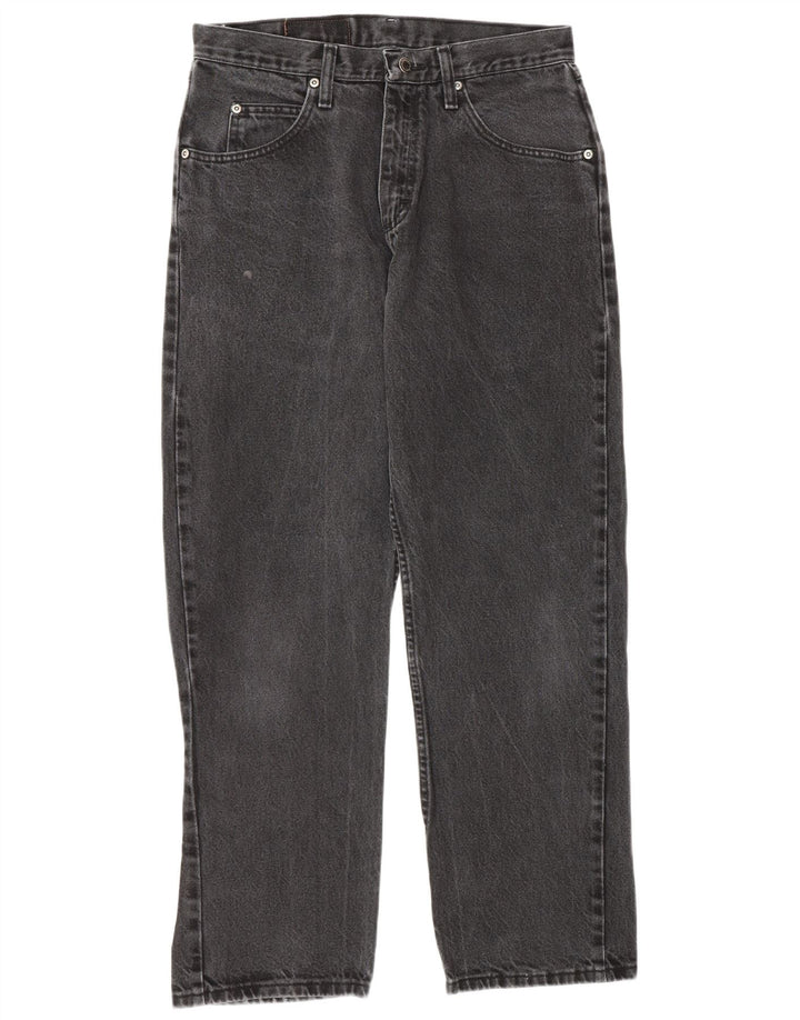 Wrangler Mens Straight Jeans W31 L30 Grey Cotton